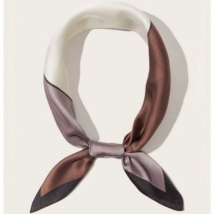 🆕Colour Block Bandana Hair Neck Scarf Bag Tie New